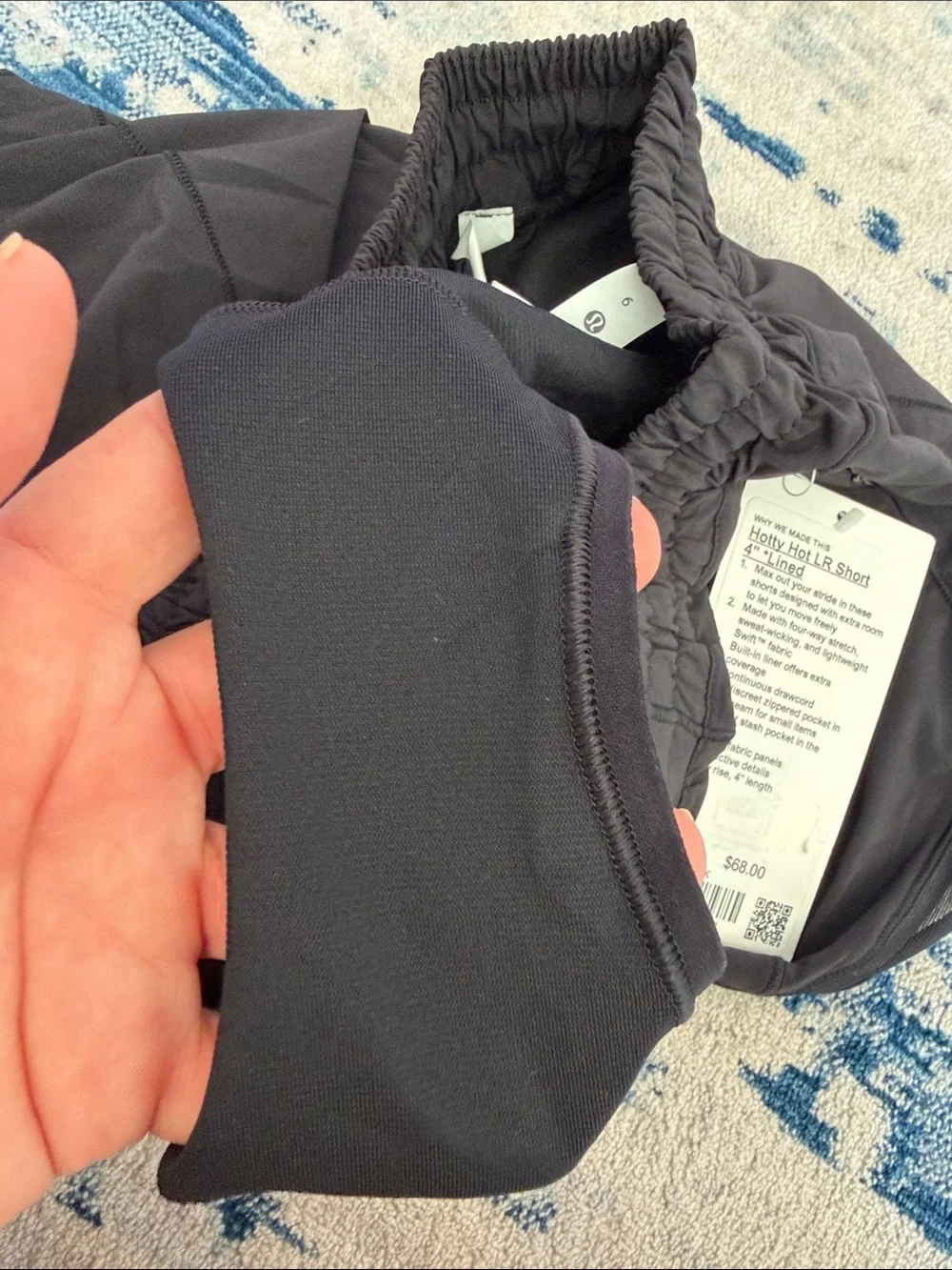 lululemon athletica Black Athletic Skort